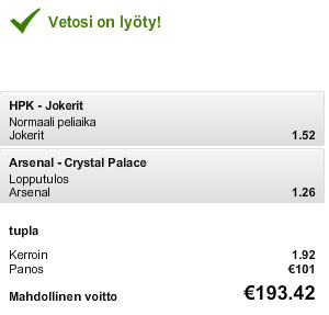 Unibet Jokerit ja Arsenal
