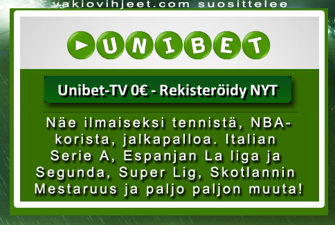 UNIBET TV livelähetykset jalkapalloon